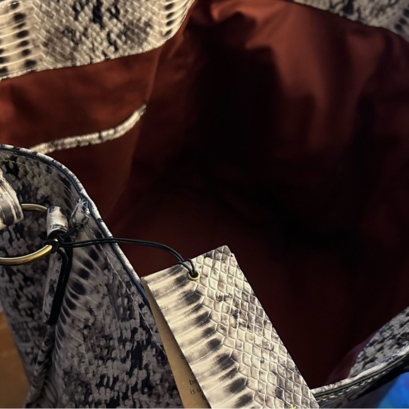 Margot Adele Oversized Python Embossed Leather Tote Bag - Picture 12 of 16